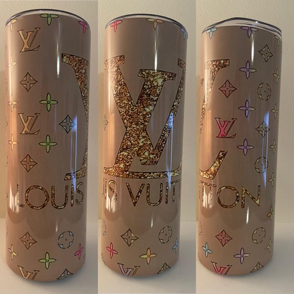 20oz Sublimation Tumbler- LV glitter